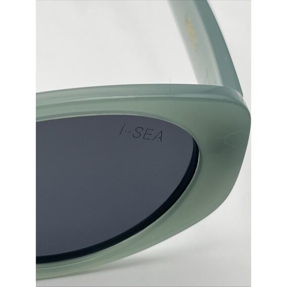 I Sea Marley Sunglasses Green Blue Square Cat Eye Retro - Picture 5 of 8